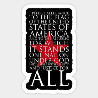 The Pledge Allegiance Sticker
